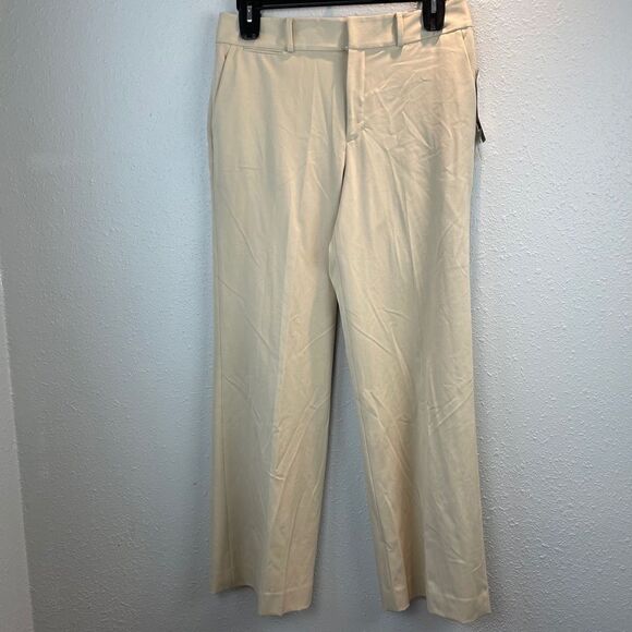 NWT Lauren Ralph Lauren Tan Slack Pants Size 10 - Picture 1 of 9